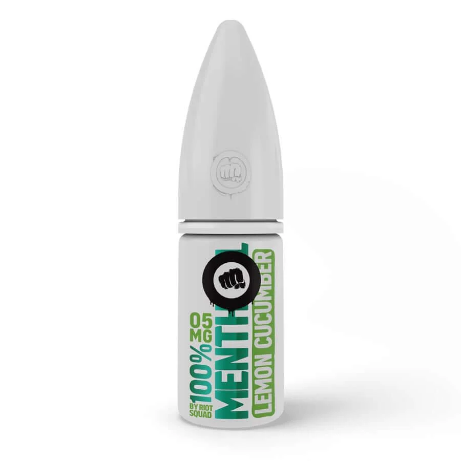 100% Menthol Lemon And Cucumber By Riot Squad