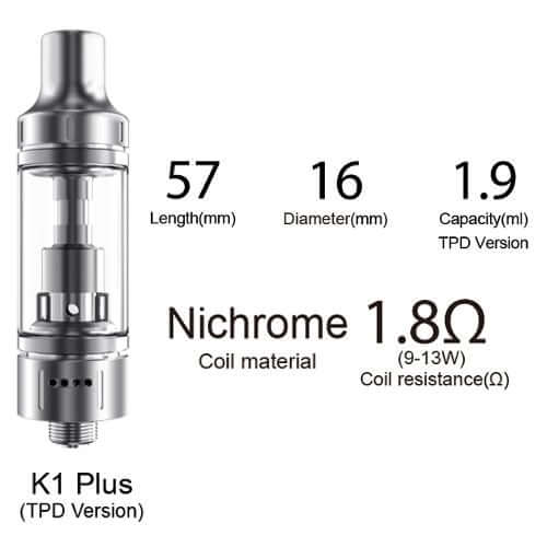 Aspire K-Plus Tank (MTL) - Image 4