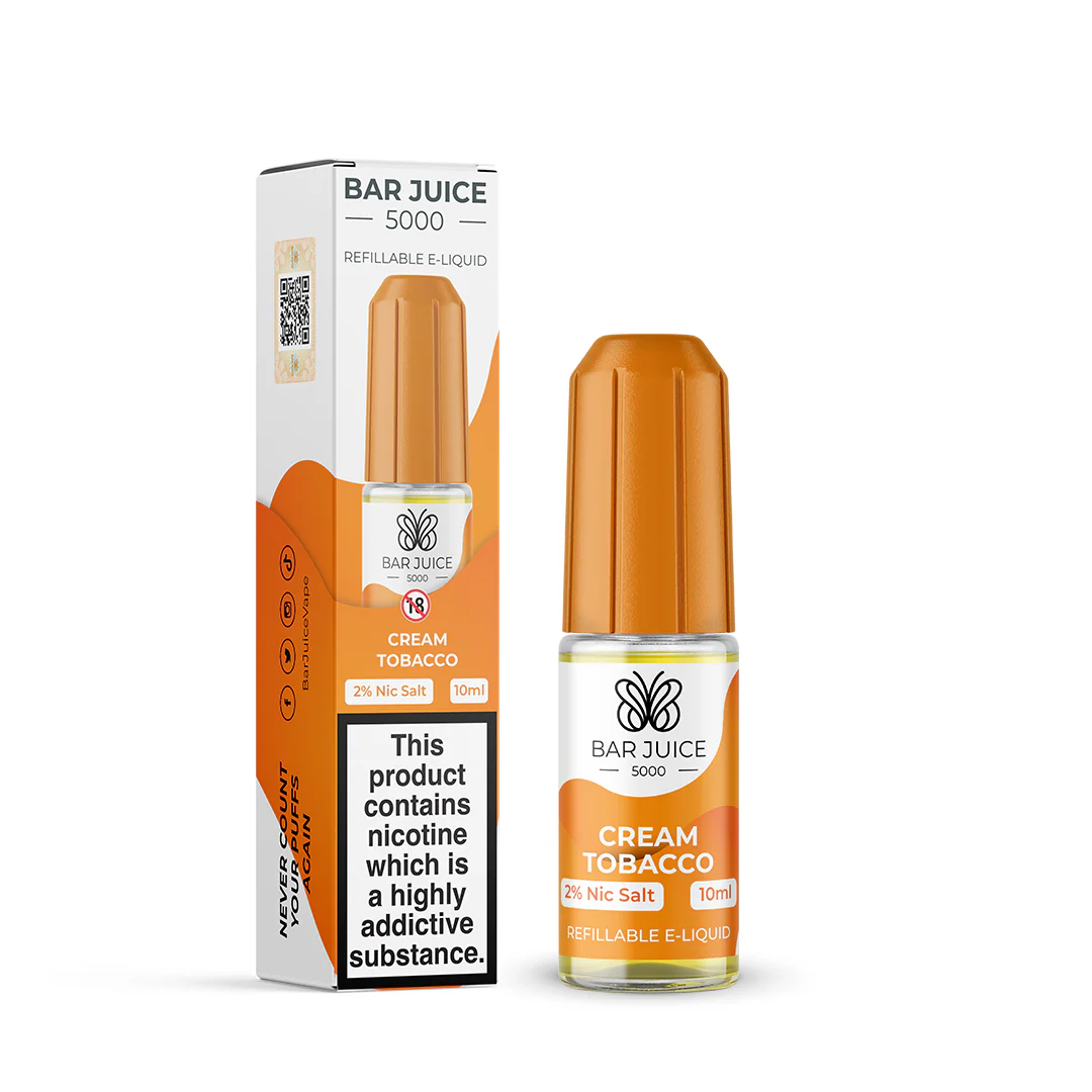 Bar Juice 5000 - Cream Tobacco Nic Salt