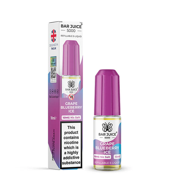 Bar Juice 5000 - Grape Blueberry Ice Nic Salt - Image 2