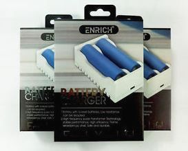 Enrich 2 Bay Dual 18650 Vape Battery Charger
