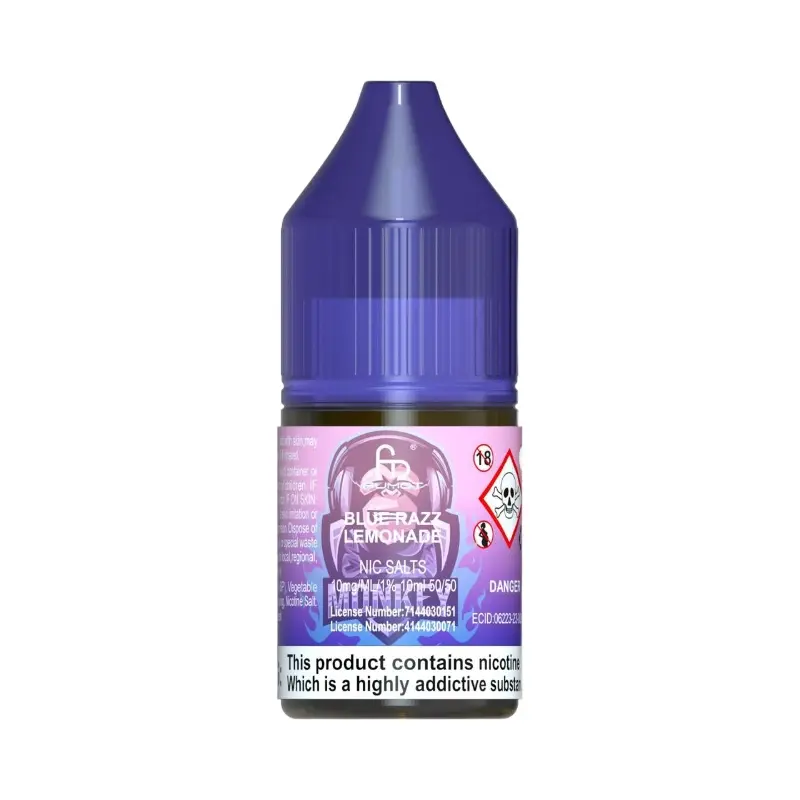 Blue Razz Lemonade RandM Tornado Nic Salt Eliquid