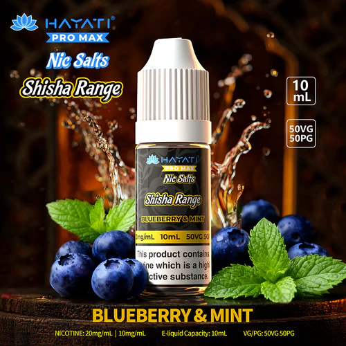 Blueberry & Mint - Hayati Pro Max Shisha Nic Salt E-Liquid