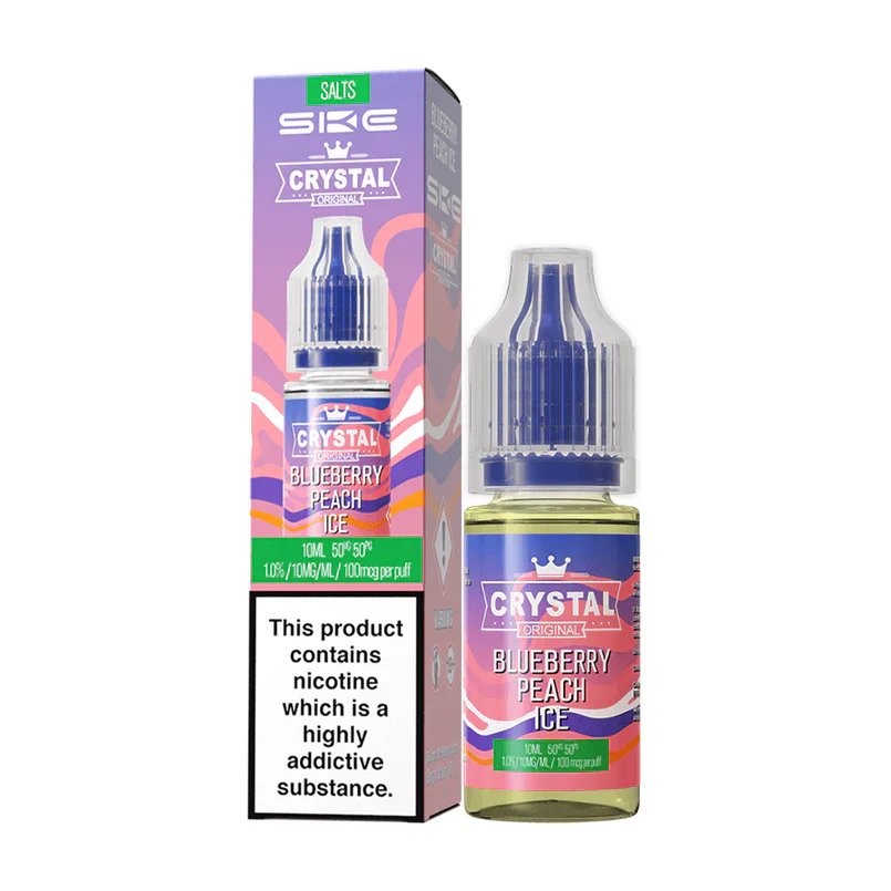 Blueberry Peach Ice Nic Salt by SKE Crystal