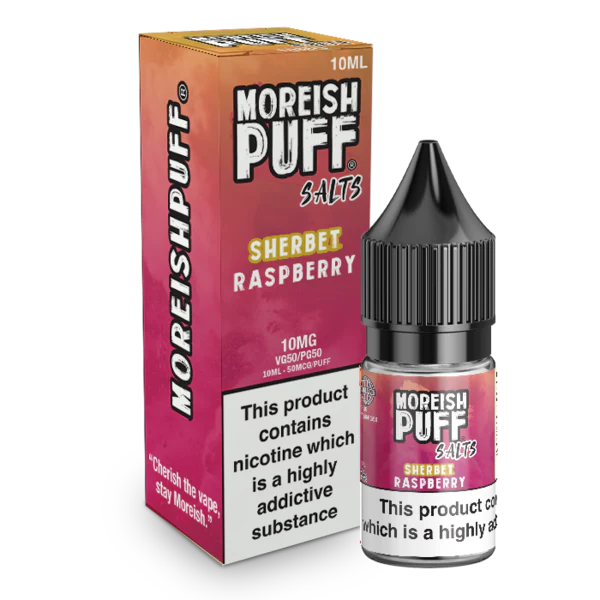 Moreish Puff Nic Salt - Raspberry Sherbet