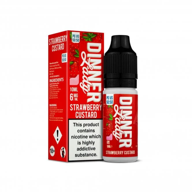 Dinner Lady 50/50 : Strawberry Custard 10ml