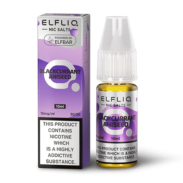 Elf Bar ElfLiq - Blackcurrant Aniseed Nic Salt 10ml