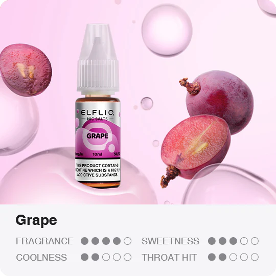 Elf Bar ElfLiq - Grape Nic Salt 10ml