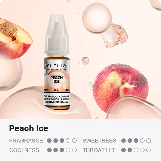 Elf Bar ElfLiq - Peach Ice Nic Salt 10ml
