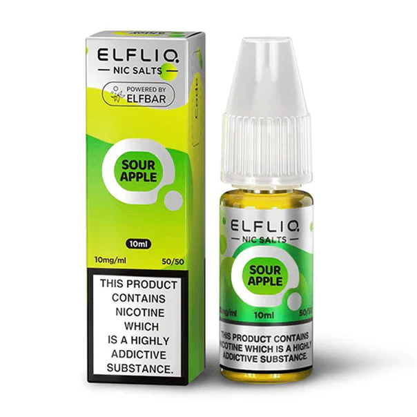 Elf Bar ElfLiq - Sour Apple Nic Salt 10ml