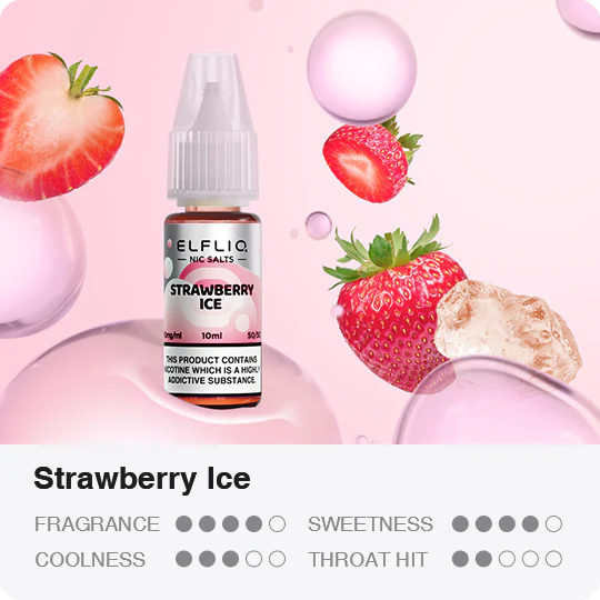 Elf Bar ElfLiq - Strawberry Ice Nic Salt 10ml