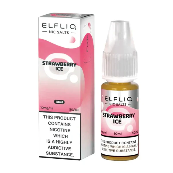 Elf Bar ElfLiq - Strawberry Ice Nic Salt 10ml - Image 2