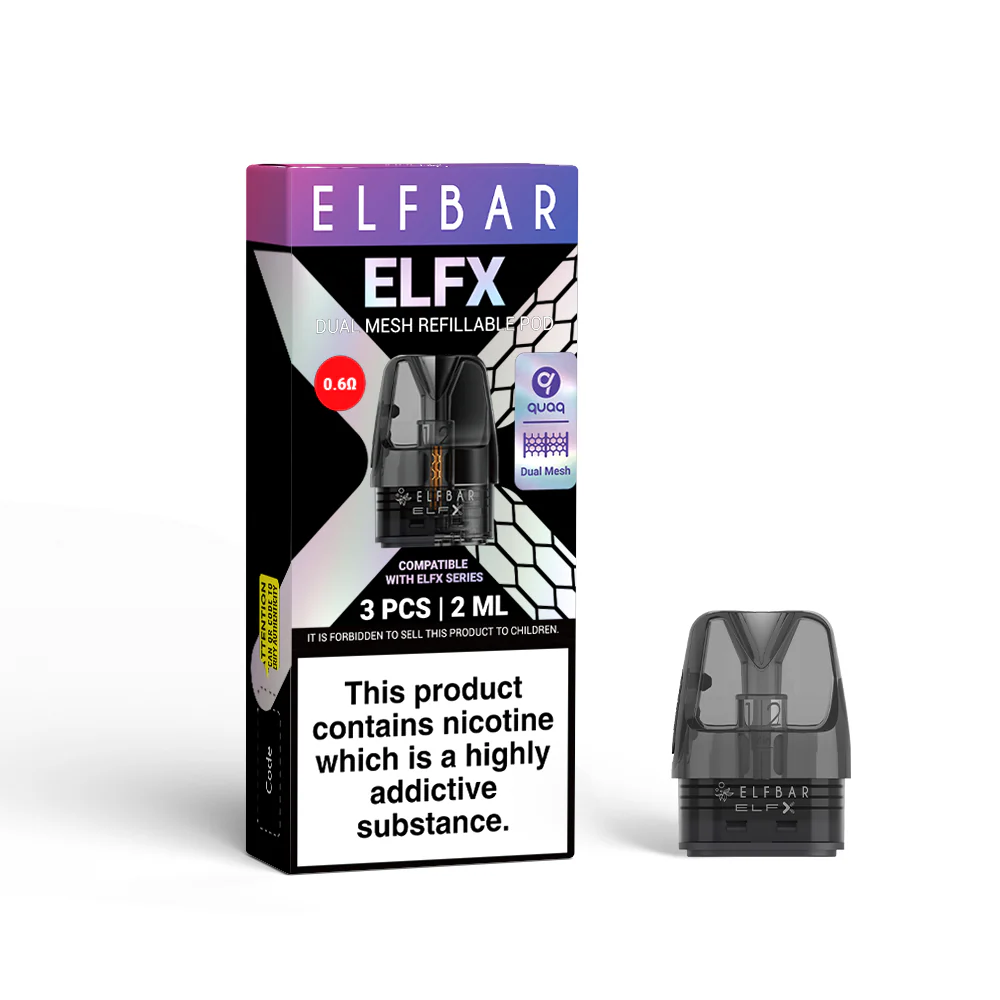 Elfbar ELFX Replacement Pods 2ml (Pack of 3) - Image 2