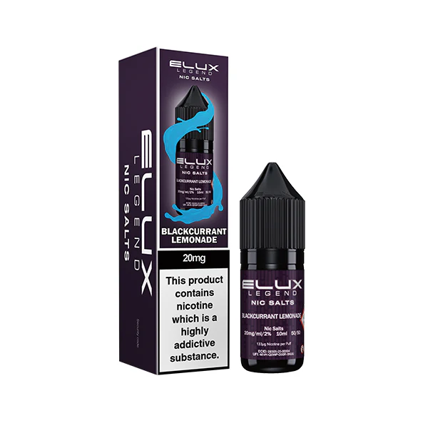 Elux Legend Blackcurrant Lemonade Nic Salt Vape Juice