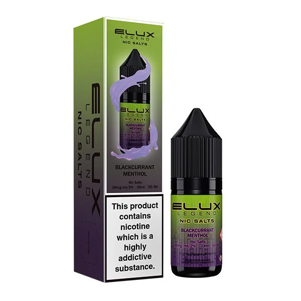 Elux Legend Blackcurrant Menthol Nic Salt Vape Juice