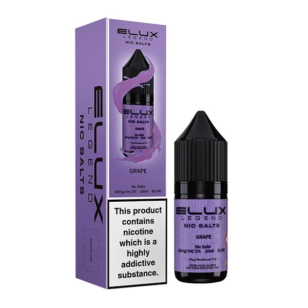 Elux Legend Grape Nic Salt Vape Juice