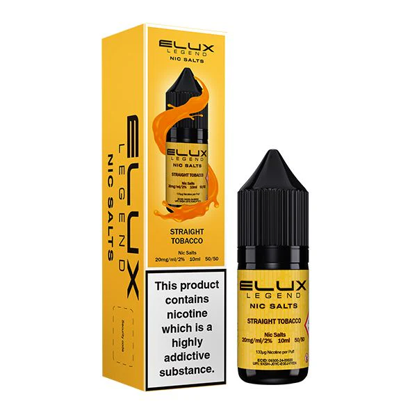 Elux Legend Straight Tobacco Nic Salt Vape Juice
