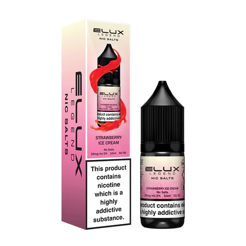 Elux Legend Strawberry Ice Cream Nic Salt Vape Juice