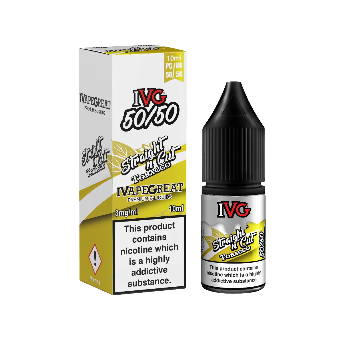 IVG 50/50 10ml - Straight N Cut Tobacco