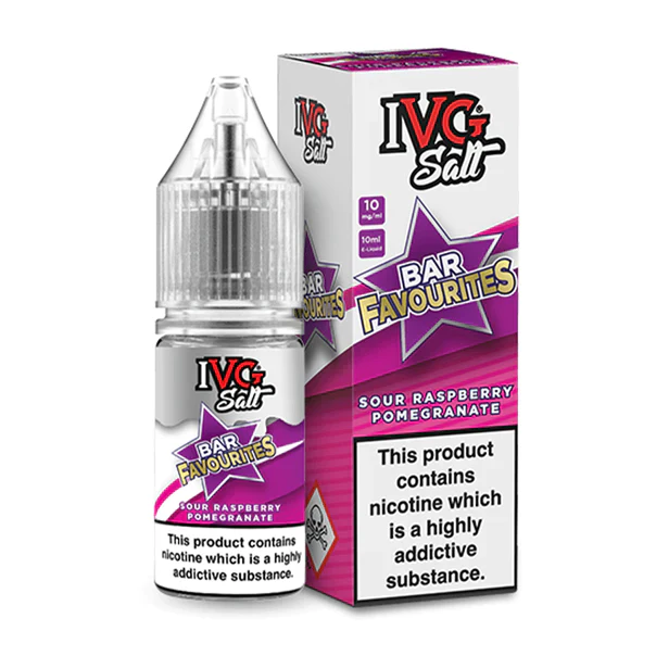 IVG Bar Favourites - Sour Raspberry Pomegranate Nic Salt