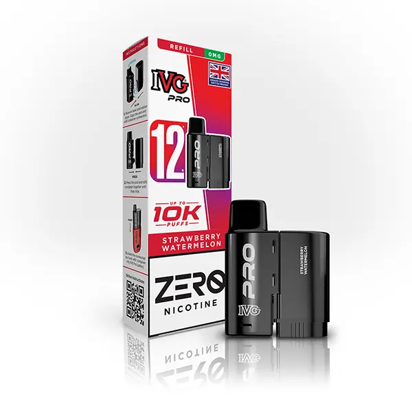 IVG Pro 12 Prefilled Vape Replacement Pods 0mg