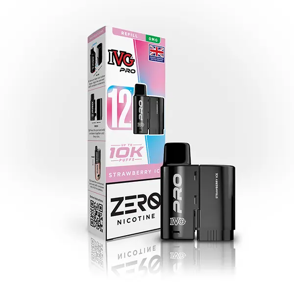 IVG Pro 12 Prefilled Vape Replacement Pods 0mg - Image 3