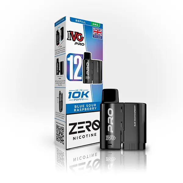 IVG Pro 12 Prefilled Vape Replacement Pods 0mg - Image 7