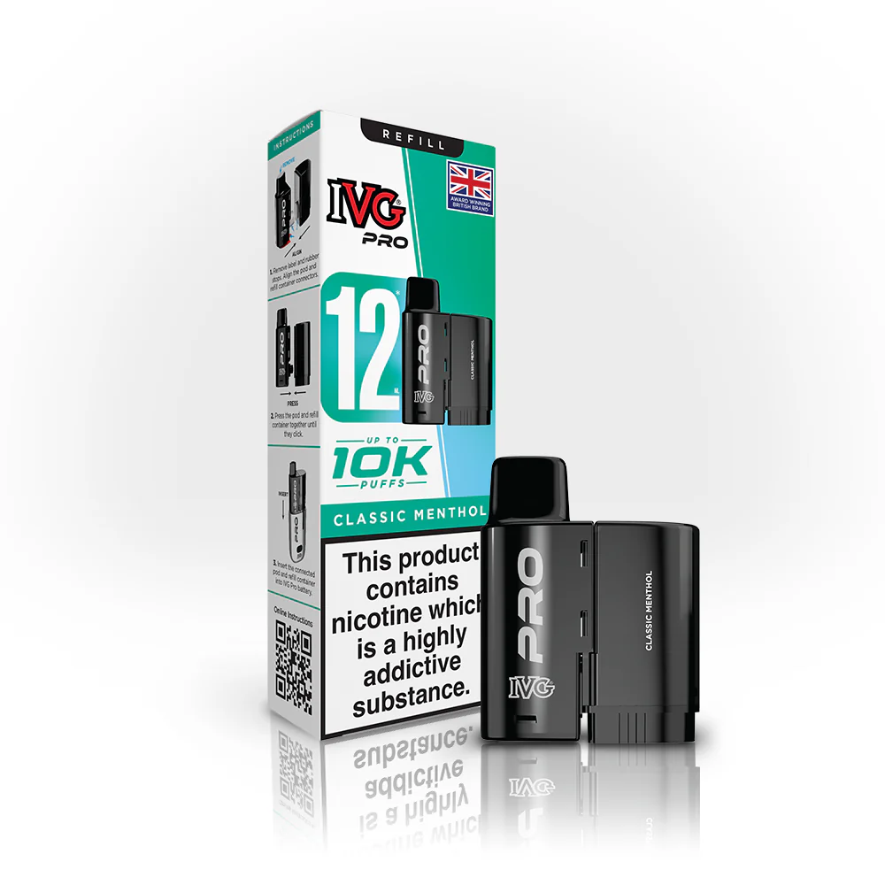 IVG Pro 12 Prefilled Vape Replacement Pods - Image 3