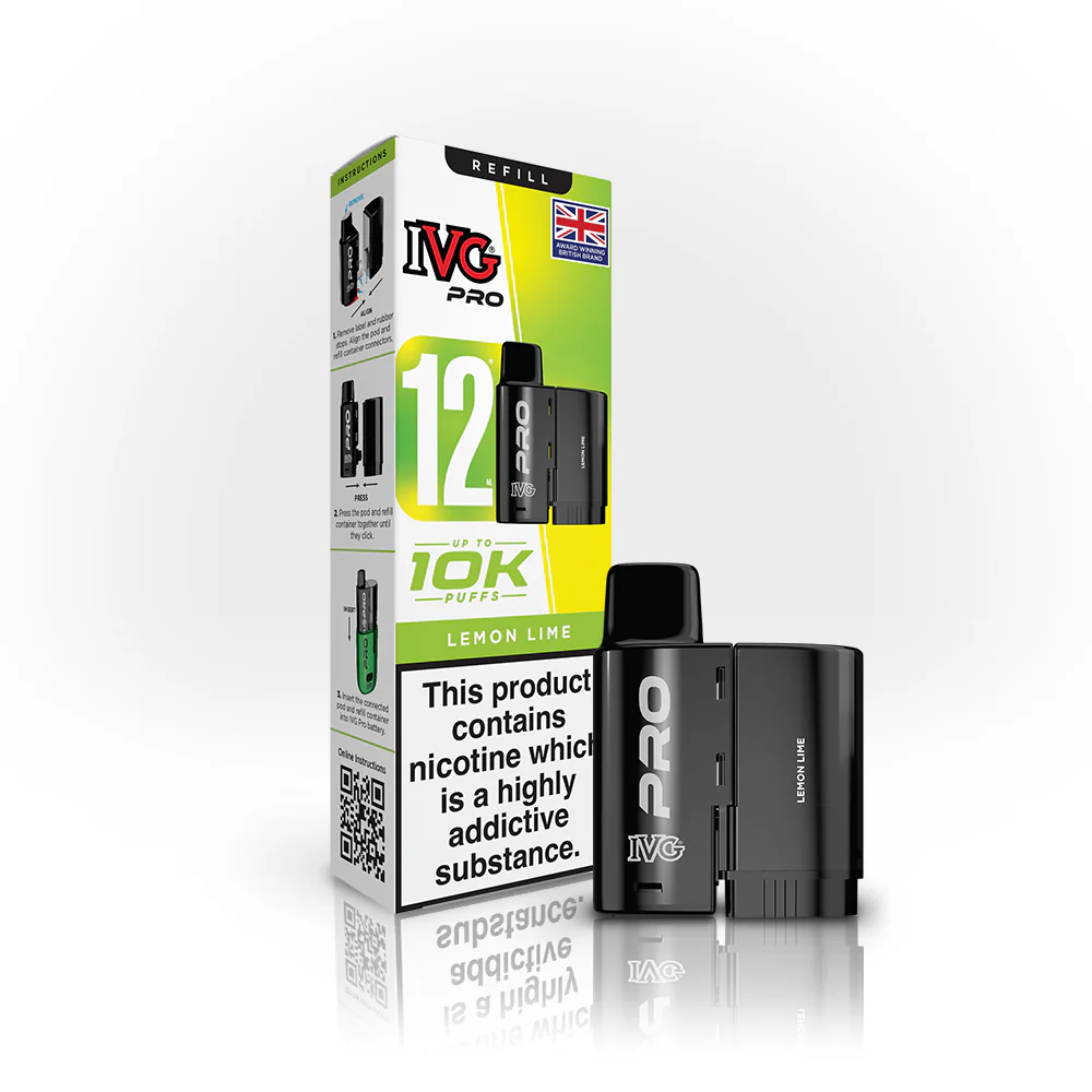IVG Pro 12 Prefilled Vape Replacement Pods - Image 9