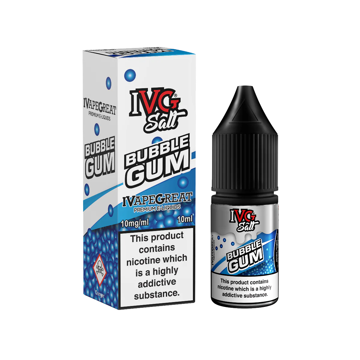 IVG Salts 10ml - Bubblegum - Intense Blue