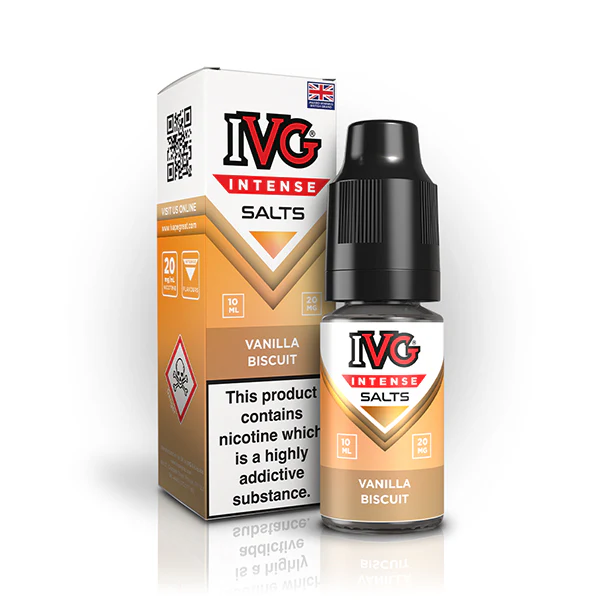 IVG Intense Salts 10ml - Vanilla Biscuit - Image 2