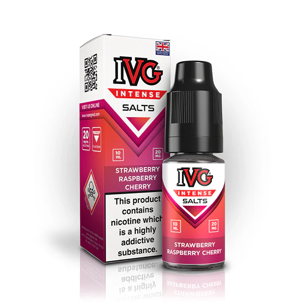 IVG Salts Intense 10ml - Strawberry Raspberry Cherry