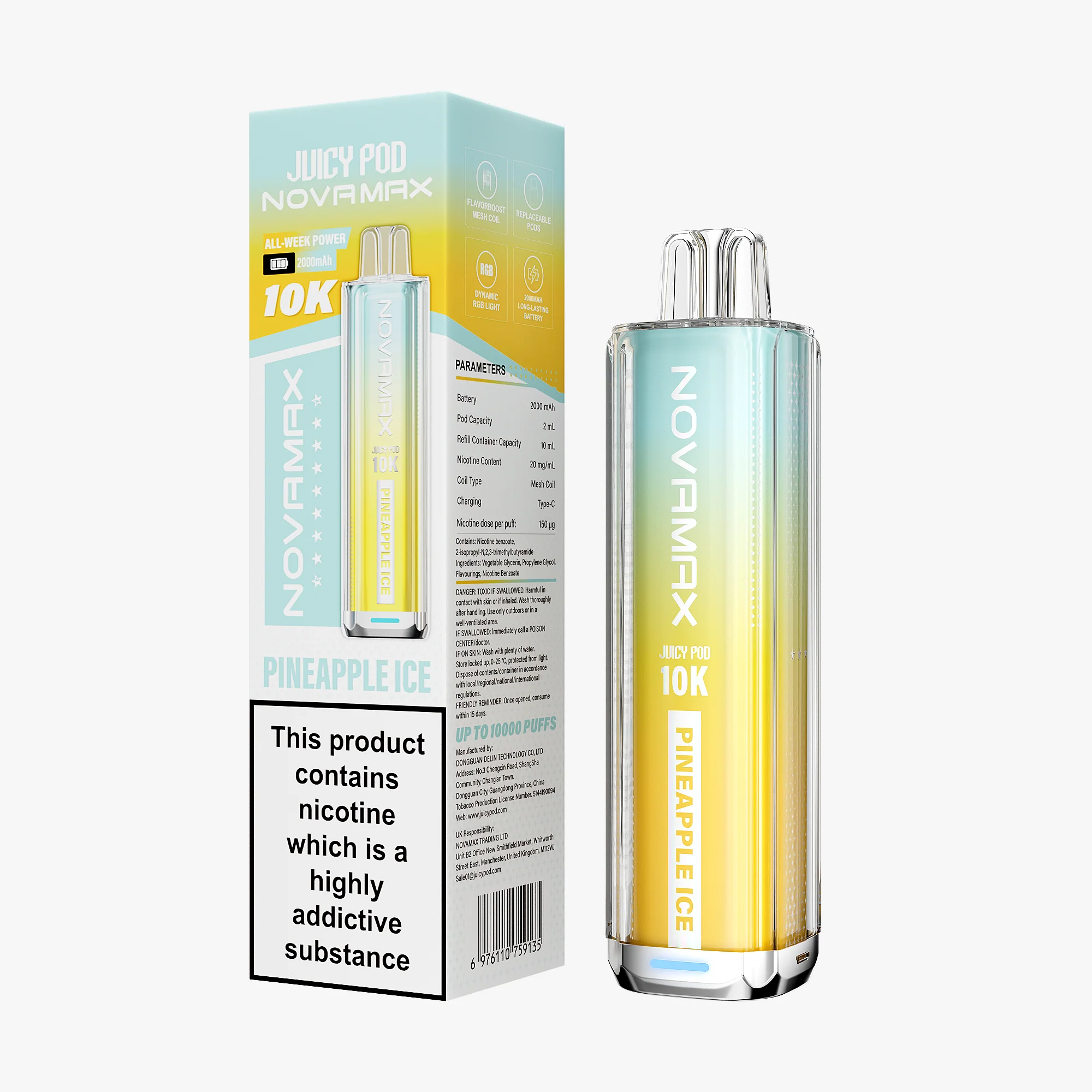 Juicy Pod Novamax 10K Prefilled Vape Kit - Image 15