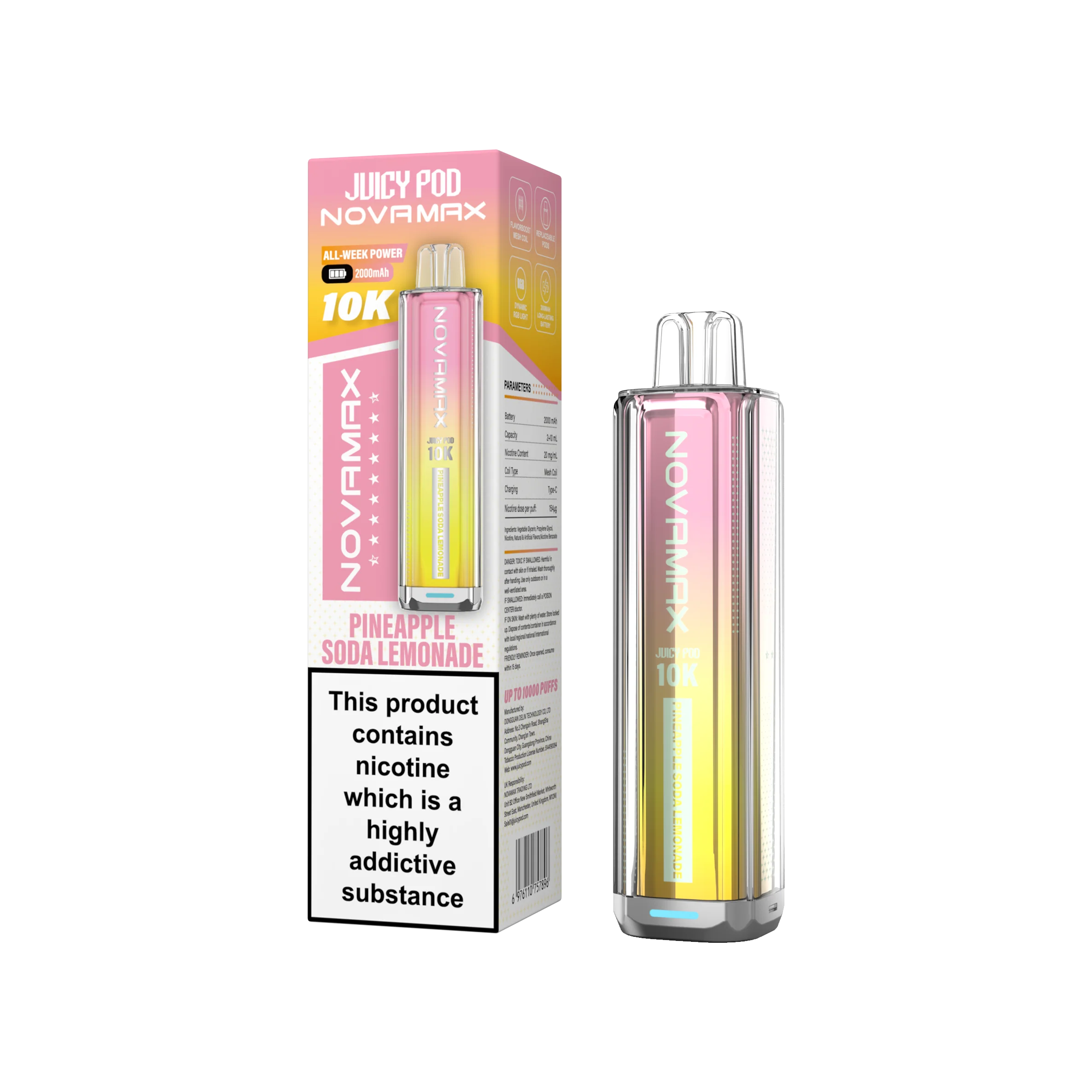 Juicy Pod Novamax 10K Prefilled Vape Kit - Image 16
