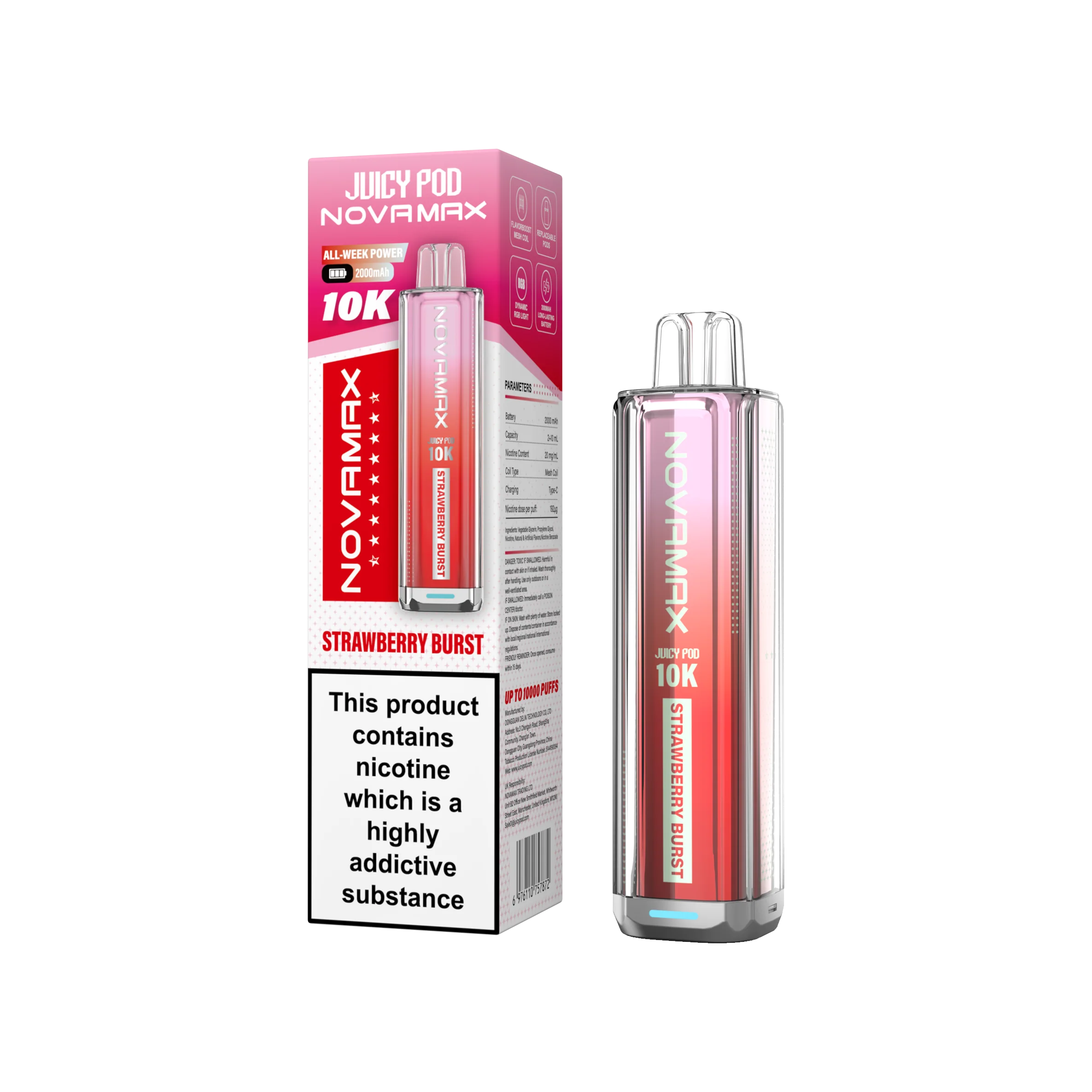 Juicy Pod Novamax 10K Prefilled Vape Kit - Image 19