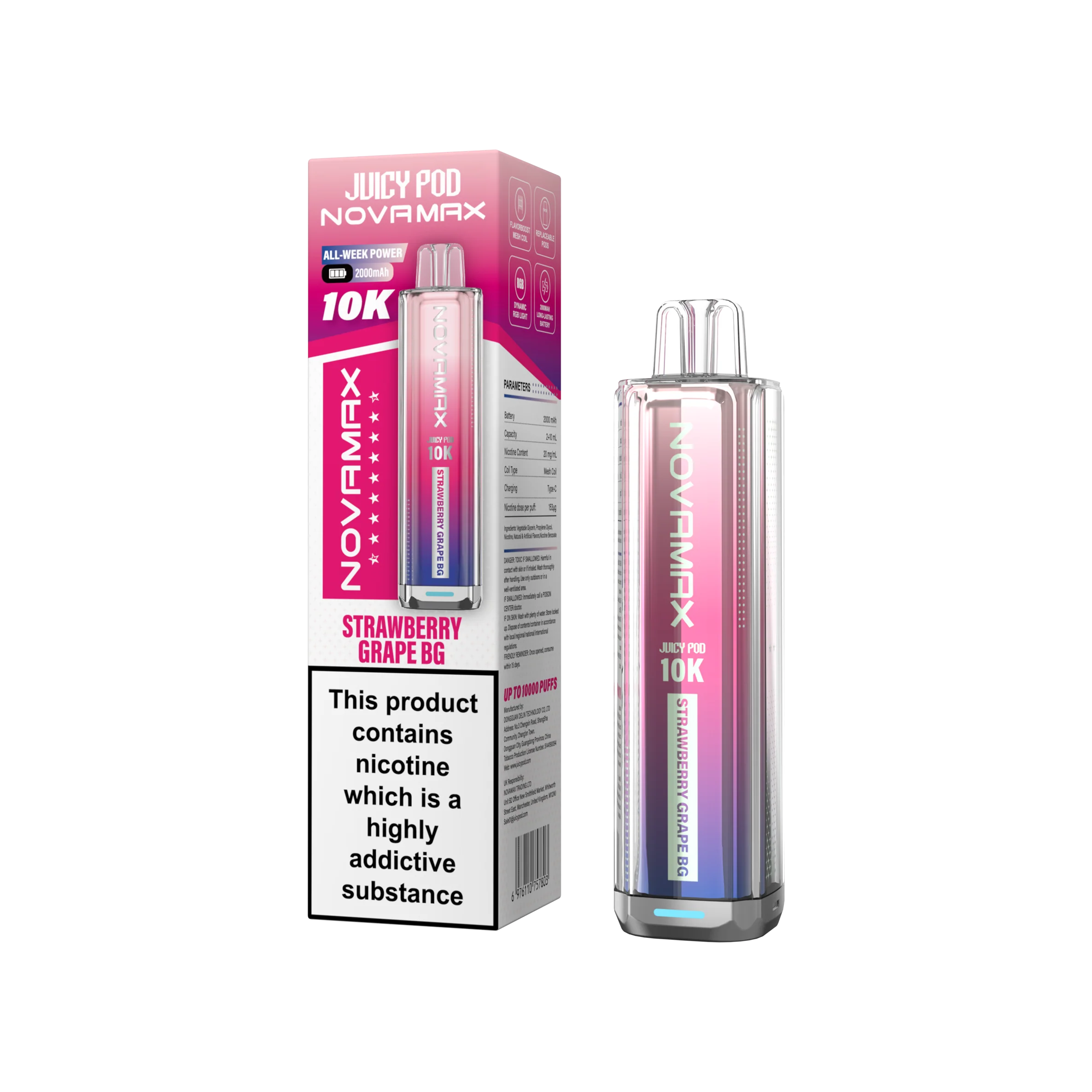 Juicy Pod Novamax 10K Prefilled Vape Kit - Image 20