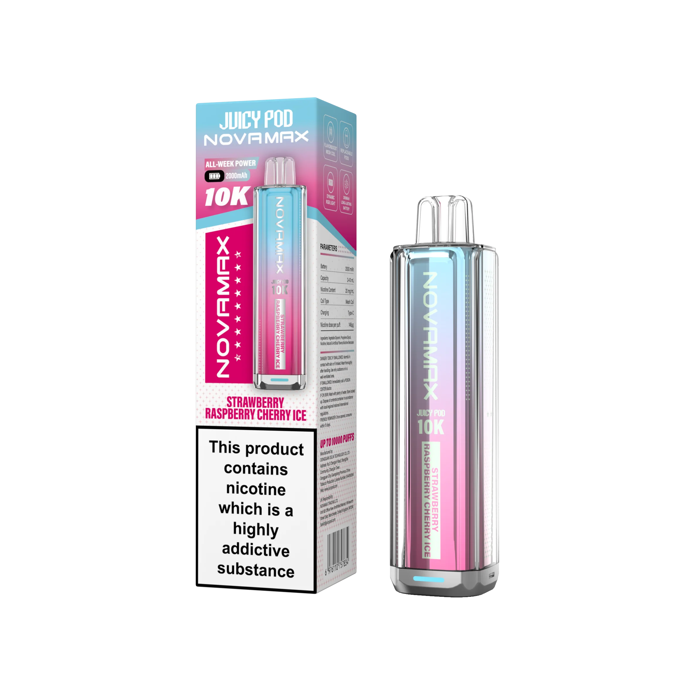 Juicy Pod Novamax 10K Prefilled Vape Kit - Image 21