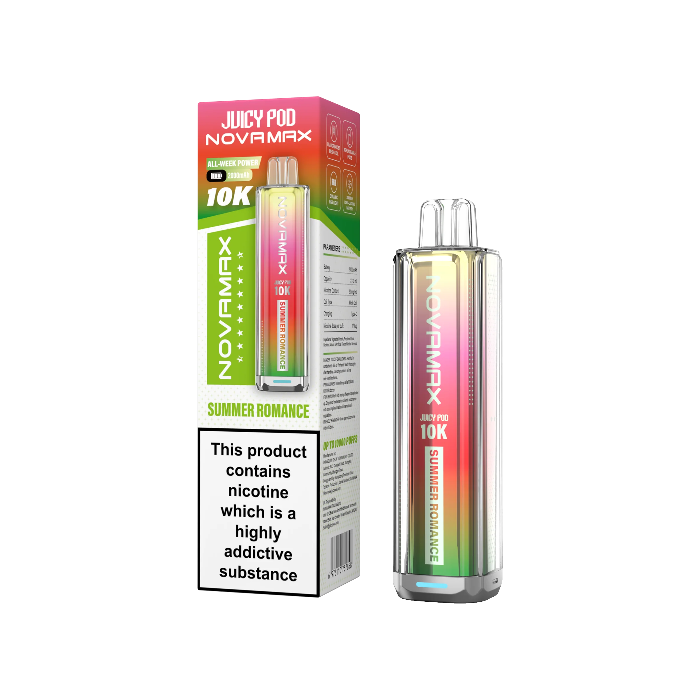 Juicy Pod Novamax 10K Prefilled Vape Kit - Image 23