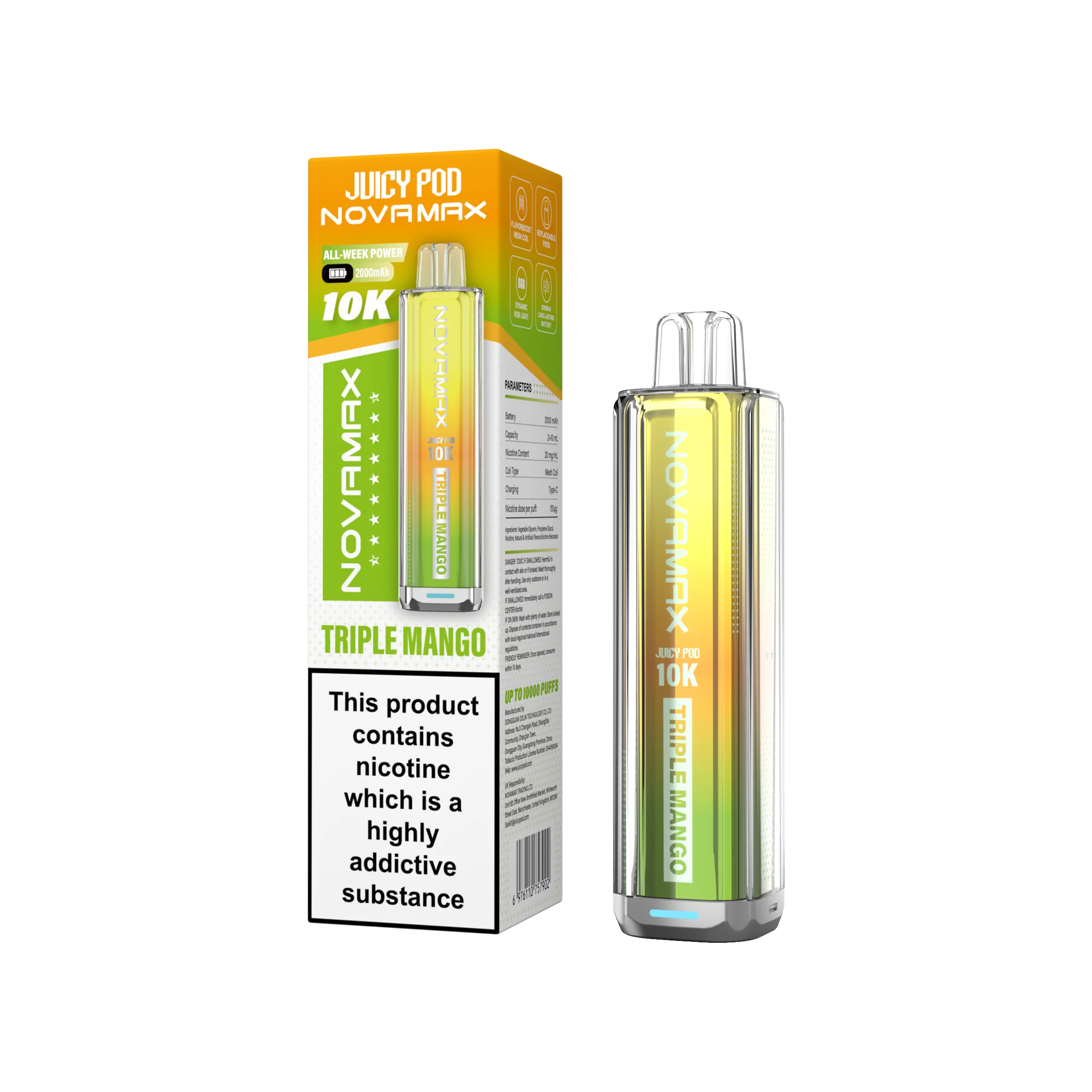 Juicy Pod Novamax 10K Prefilled Vape Kit - Image 24