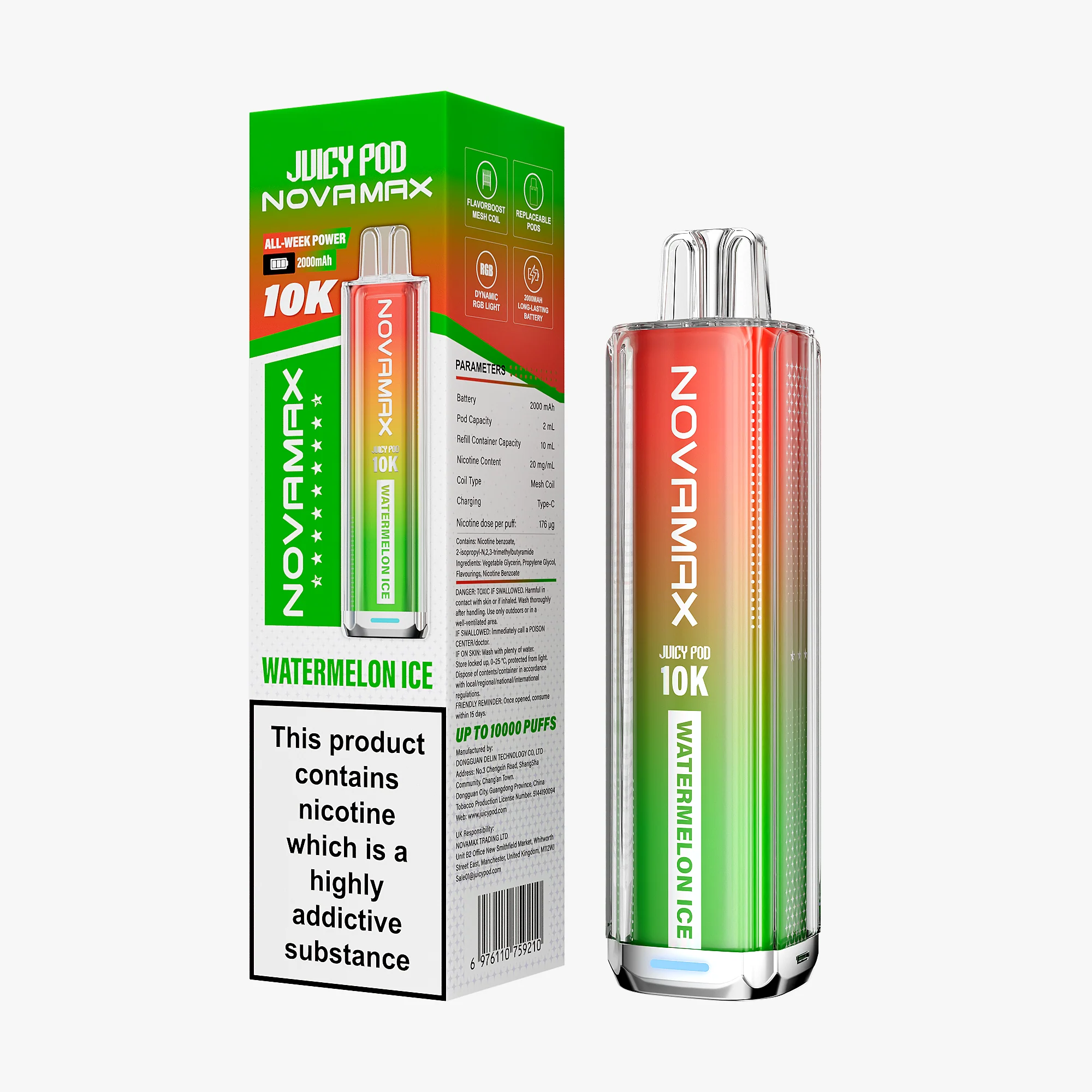 Juicy Pod Novamax 10K Prefilled Vape Kit - Image 25