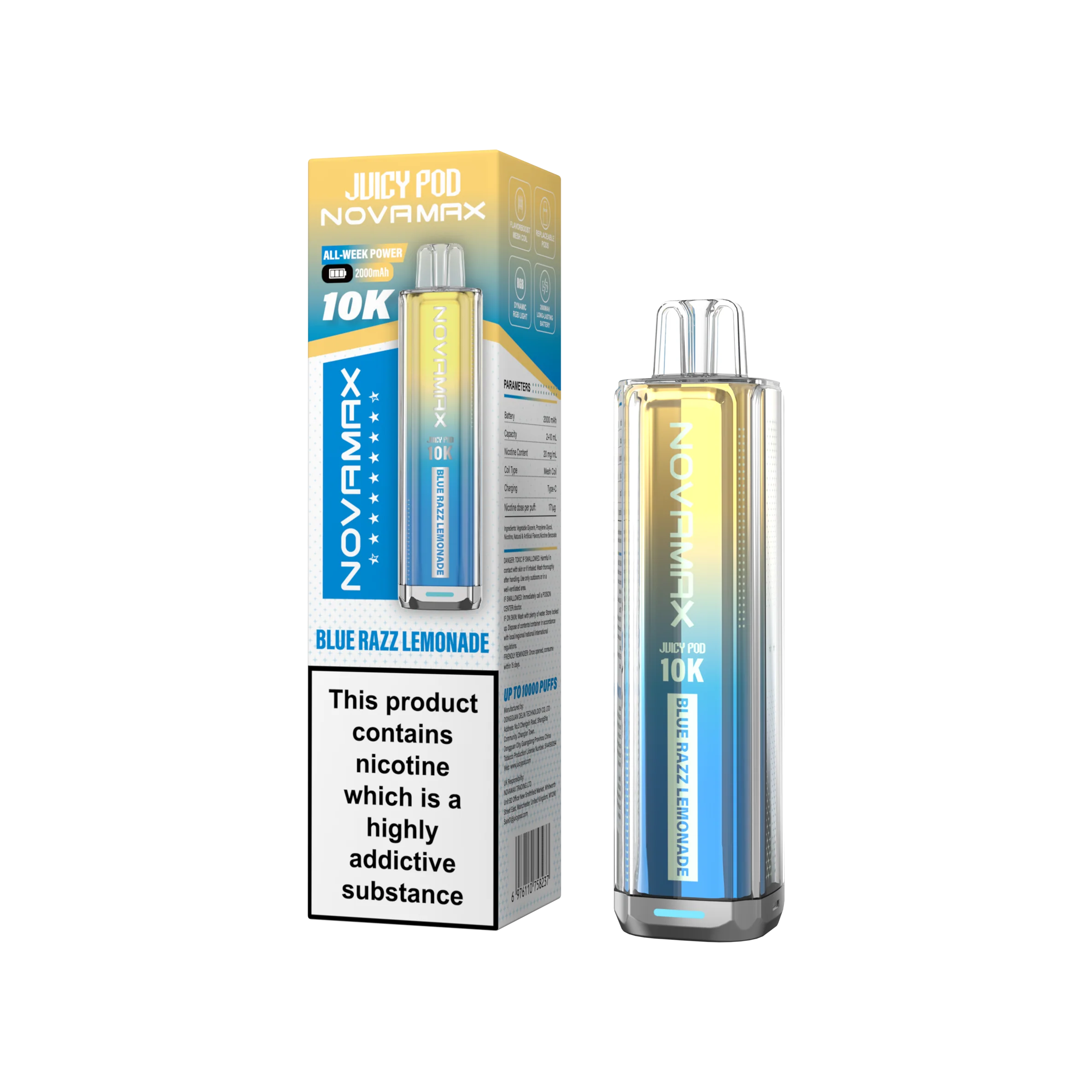 Juicy Pod Novamax 10K Prefilled Vape Kit - Image 4