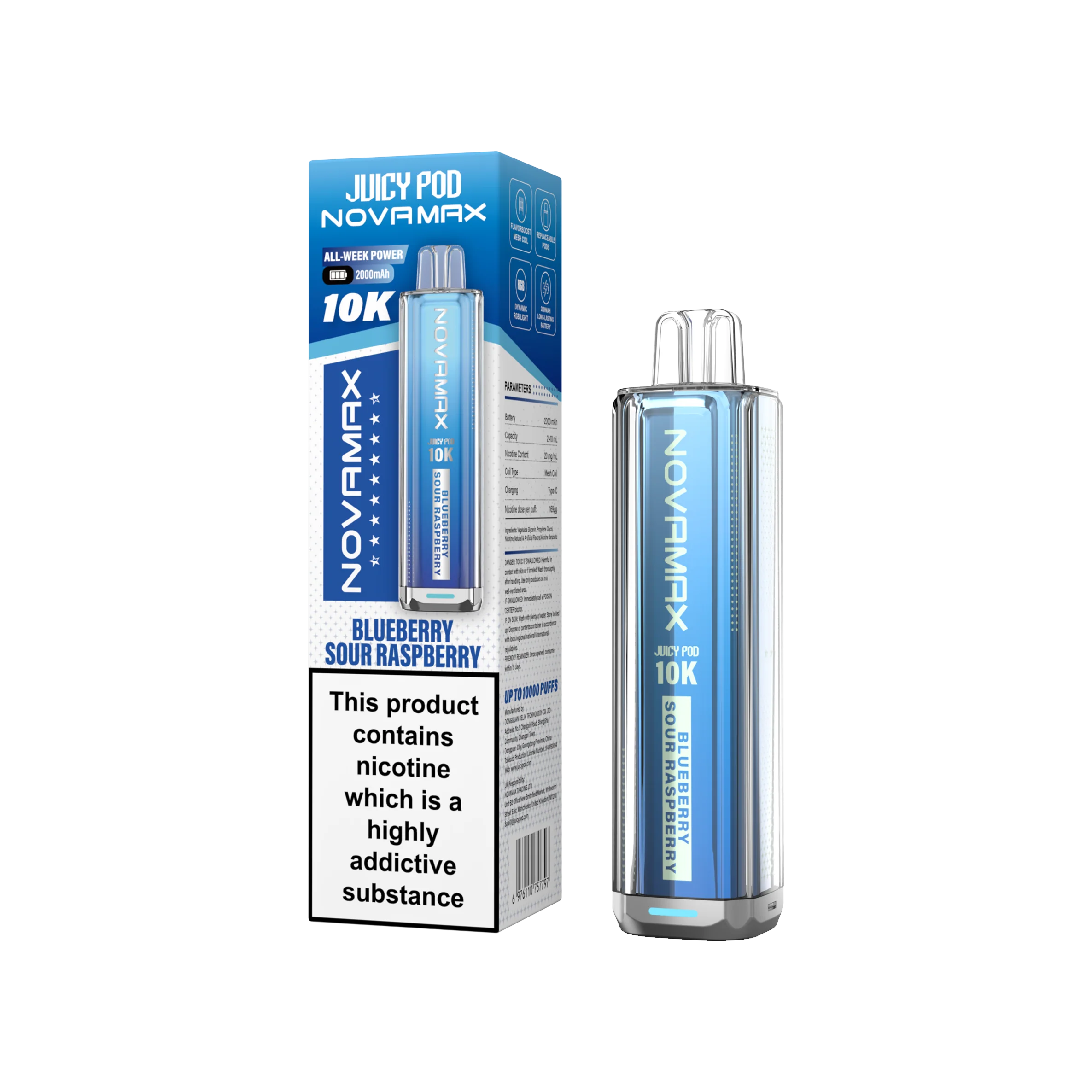 Juicy Pod Novamax 10K Prefilled Vape Kit - Image 5