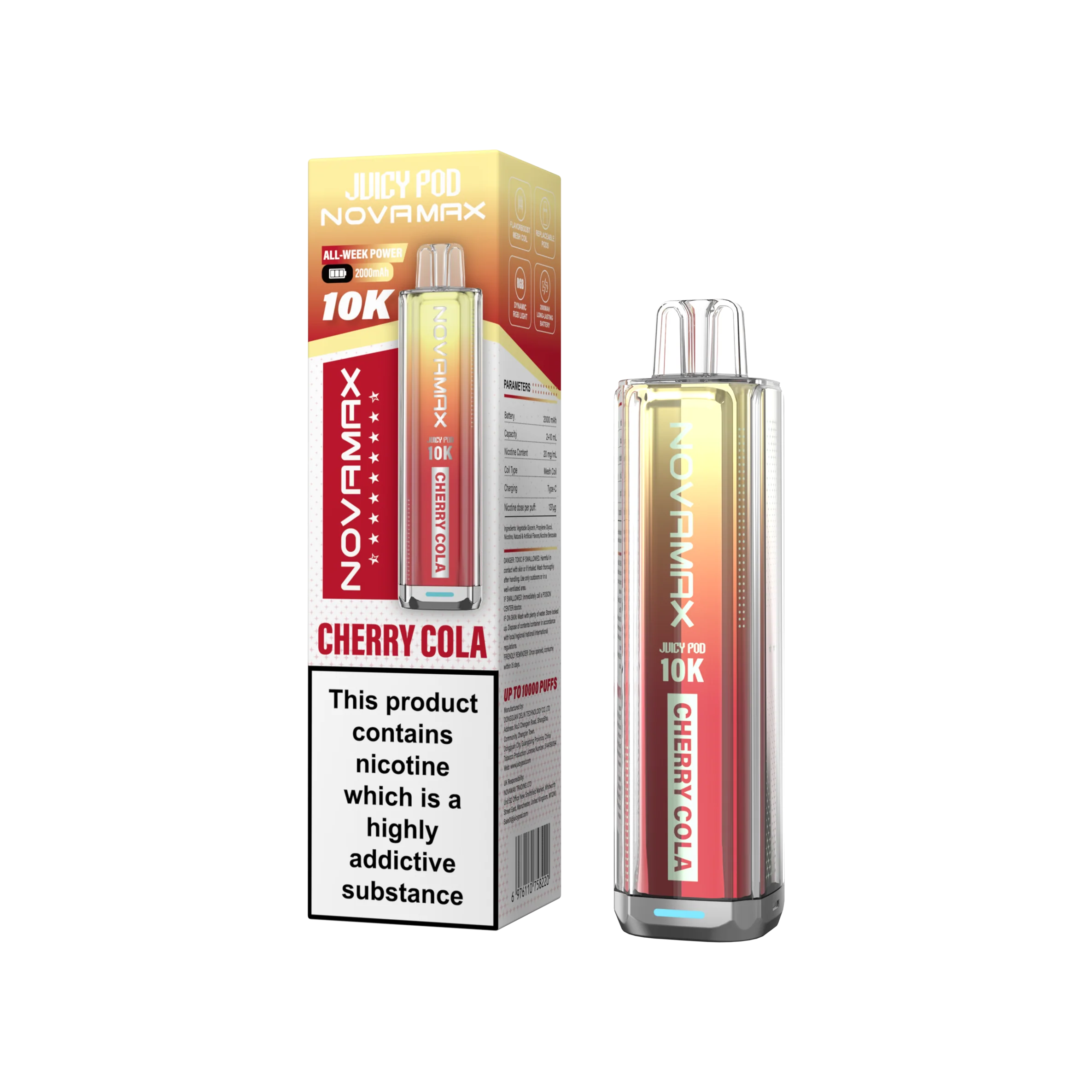 Juicy Pod Novamax 10K Prefilled Vape Kit - Image 7