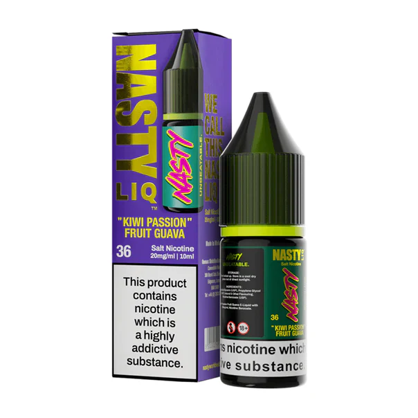 Kiwi Passion Fruit Guava Nic Salt E-Liquid by Nastyliq