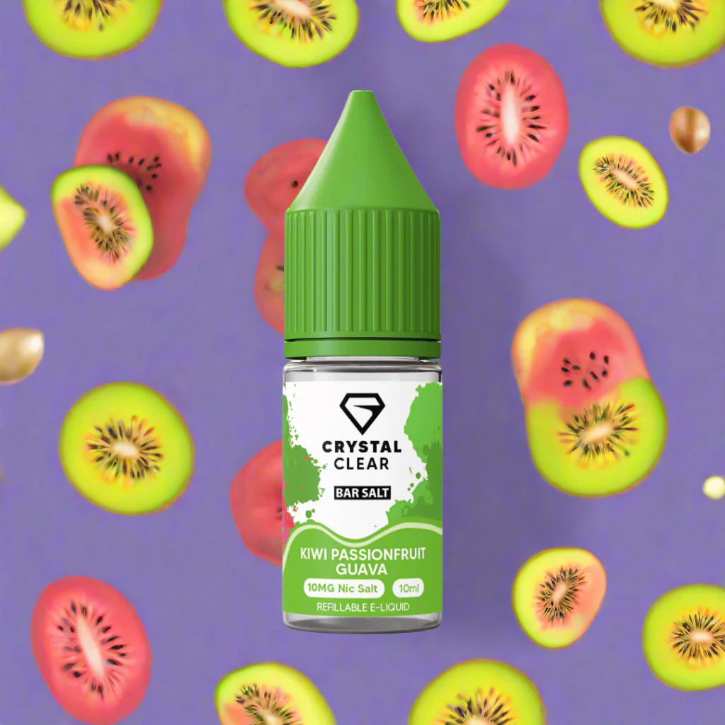 Kiwi Passionfruit Guava Crystal Clear Nic Salt E-Liquid