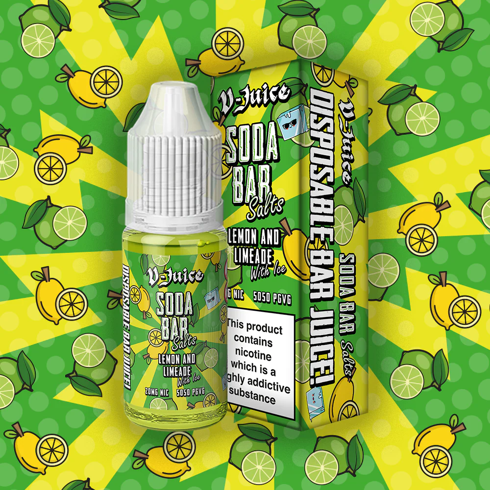 Lemon and Limeade with Ice Nic Salt - VJuice Soda Bar