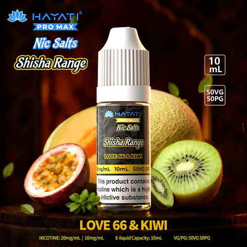 Love 66 & Kiwi - Hayati Pro Max Shisha Nic Salt E-Liquid