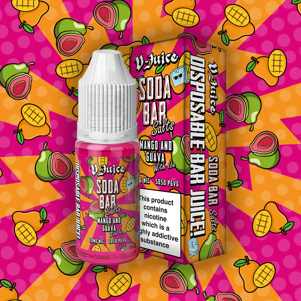 Mango and Guava with Ice Nic Salt - VJuice Soda Bar
