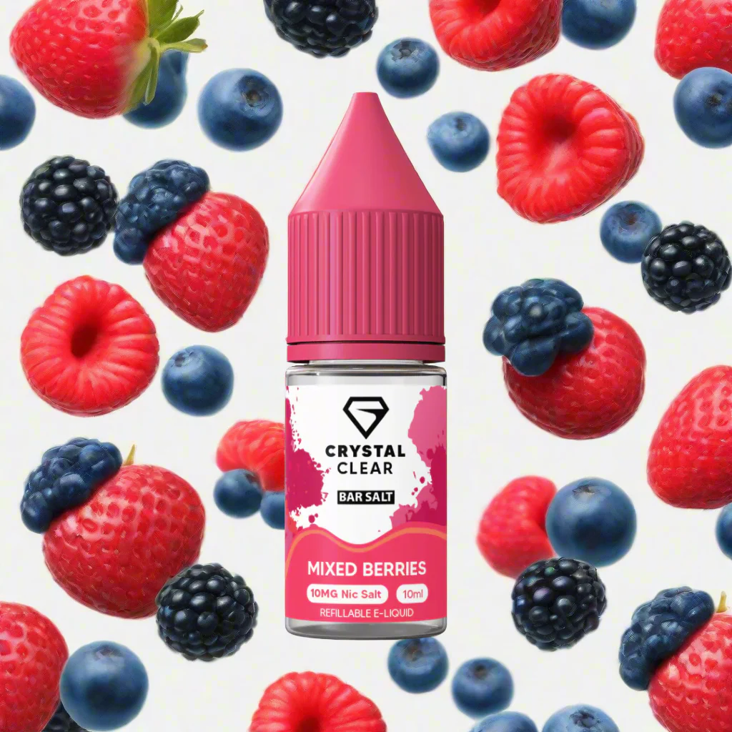 Mixed Berries Crystal Clear Nic Salt E-Liquid