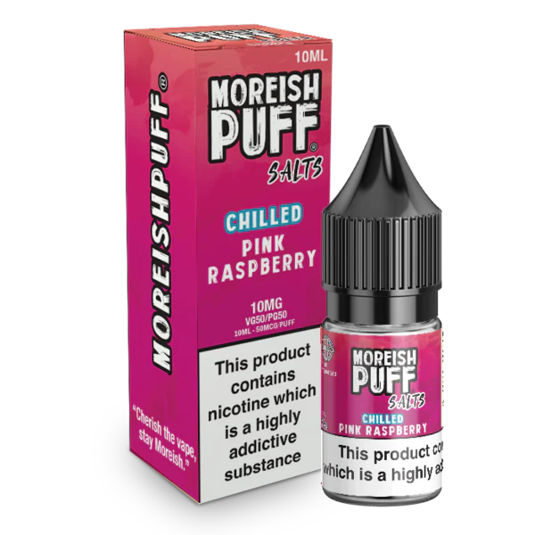 Moreish Puff Nic Salt - Pink Raspberry Chilled